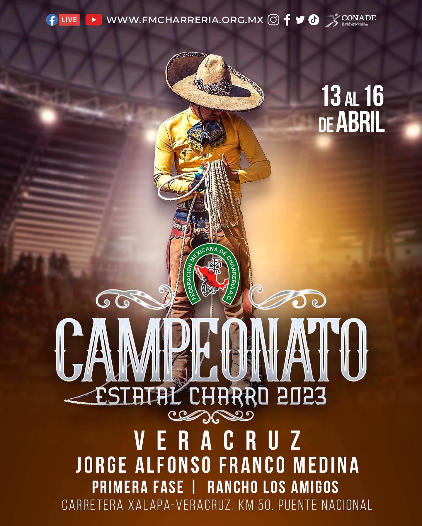 Campeonato Estatal de Veracruz 2023 Federación Mexicana de Charrería