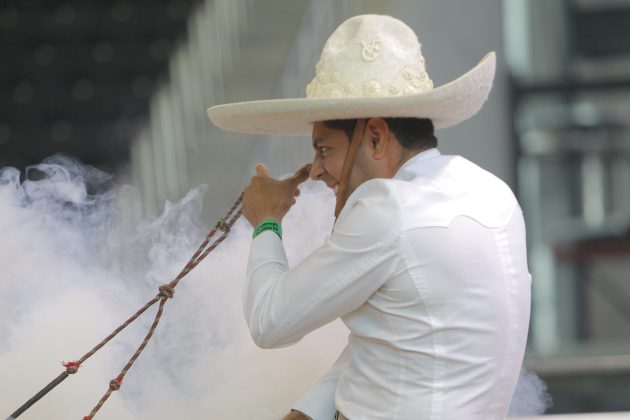 Festival de piales en el lienzo el que se vivió la mañana de este viernes en la Arena Potosí