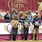 Se premiaron a los tres primeros lugares individuales por faena de este certamen de charros mayores