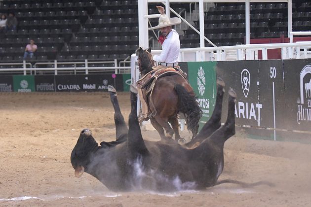 Está por concluir la ronda eliminatoria de este Campeonato Nacional Charro en la Arena Potosí