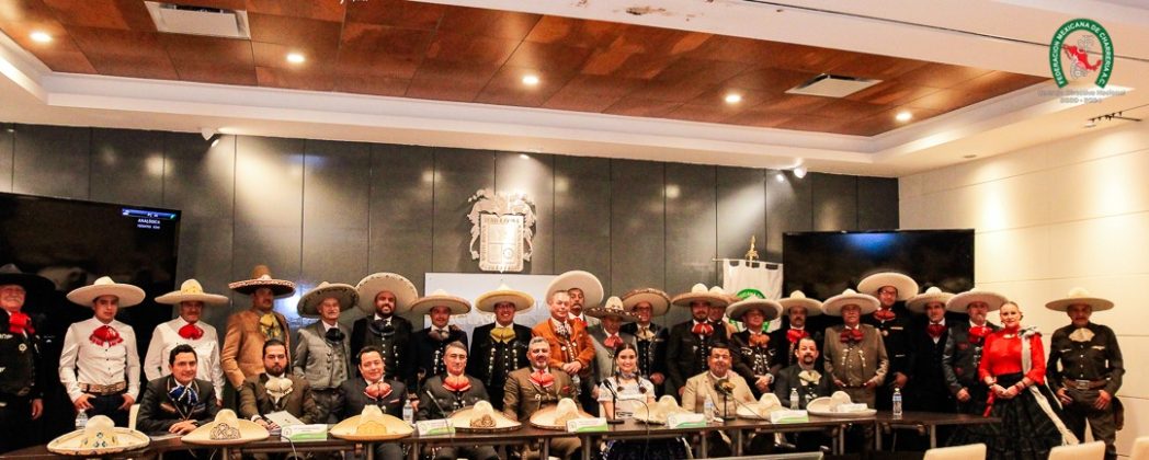 Nutrida asistencia tuvo la Junta Ordinaria de la Federación Mexicana de Charrería en el Palacio de Gobierno de Aguascalientes