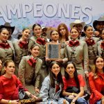 Premiación Rancho El Herradero, escaramuza tercer lugar nacional Juvenil