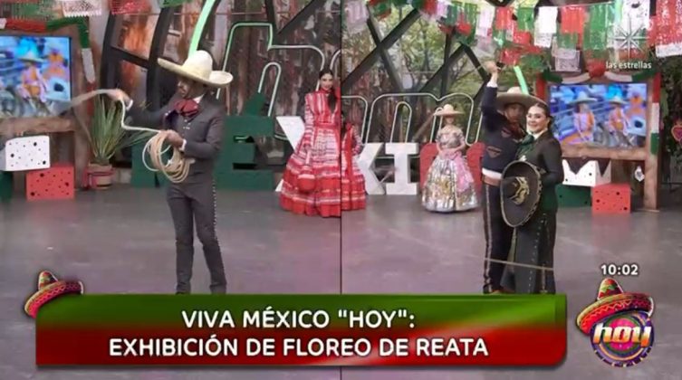 Visita de la Charrería a Televisa