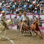 José Andrés Aceves Aceves emocionó a toda la concurrencia con sus tres manganas a caballo