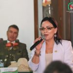 Gloria María Romo Cuesta, secretaria de Turismo de Aguascalientes, estuvo presente en la sede de la Federación para presentar los beneficios de la entidad para recibir a la familia charra