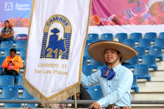 Se realizó también la emotiva exhibición de los Charros 21 de San Luis Potosí