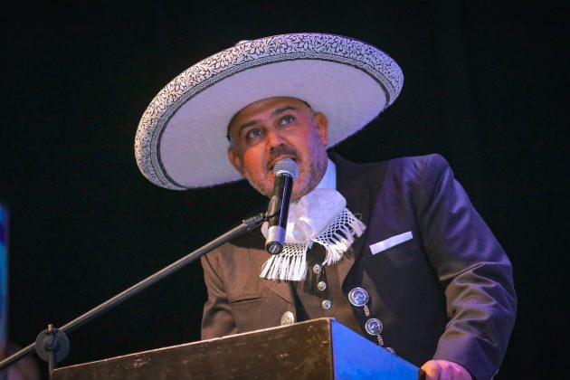 En su mensaje el presidente de la Federación Mexicana de Charrería, ingeniero José Antonio Salcedo López