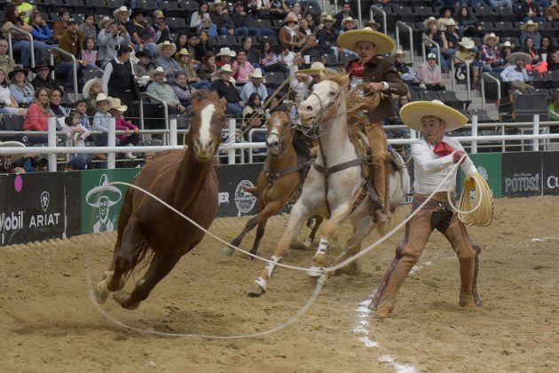 Mauricio Suárez cooperó con dos manganas a pie para la cuenta de Rancho El Pitayo "8A"