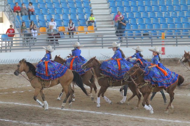 La Providencia de Aguascalientes fue la mejor escaramuza infantil "A" de la tarde del lunes con promedio de 211.00 puntos