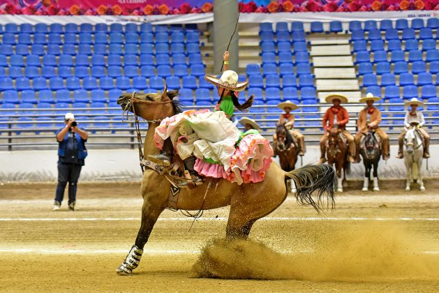 Y con 226.00 puntos, Rancho El Mezquite de Guanajuato están en cuarto puesto de la misma división de las escaramuzas infantiles "A"