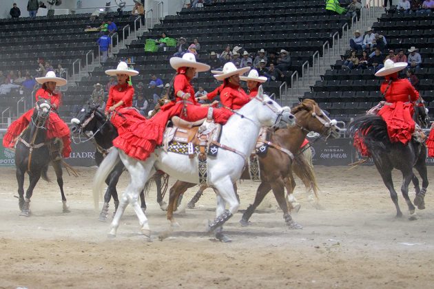 La juvenil escaramuza Capricho Sub-21 también dejó bien puesto el honor del estado zacatecano