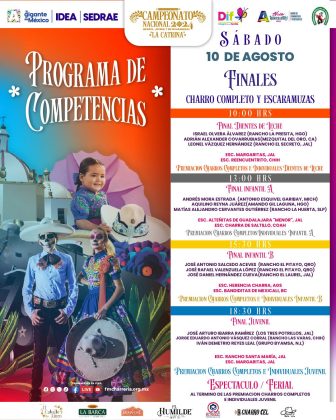 Programa de actividades para este sábado