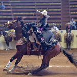 Las damas de la escaramuza Charra del Potosí acabaron su actuación con 288.00 unidades