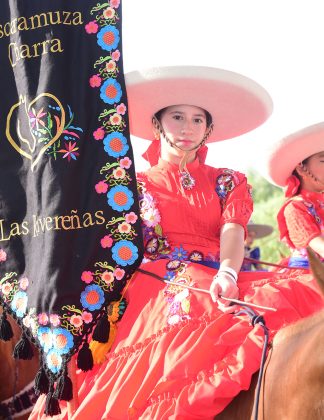 Desde la Riviera Maya de Quintana Roo hizo su presentación la escaramuza Rivereñas, quienes actuaron en categoría Infantil "B"