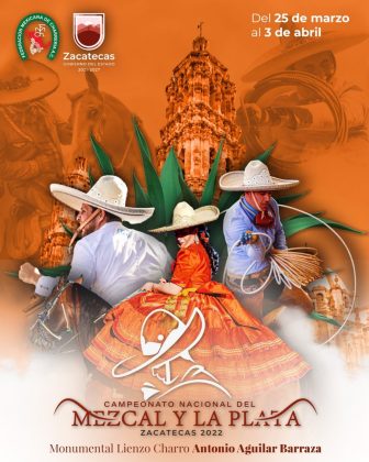 Cartel del Campeonato Nacional Charro del Mezcal y la Plata Zacatecas 2022