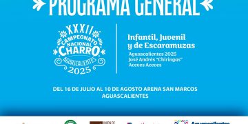 Programa de competencias del XXXII Campeonato Nacional Charro Infantil, Juvenil y de Escaramuzas Aguascalientes 2025