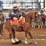 Coronelas de San Blas de Aguascalientes marchan en segunda posición