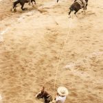 El joven Josué Pérez iluminó la noche sabatina con sus tres manganas a caballo, para Rancho El Escapulario "B"