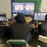 No pierde detalle el equipo de producción que lleva a cabo la transmisión en vivo del Campeonato Nacional del Mezcal y la Plata 2022