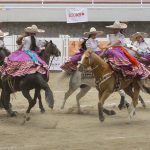 La escaramuza Capricho Juvenil dejó una grata impresión en su actuación en la charreada matutina