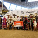 Charros de diversos equipos pasaron a honrar a Rancho El Quevedeño, monarca de la primera edición del Campeonato Nacional del Mezcal y la Plata 2022