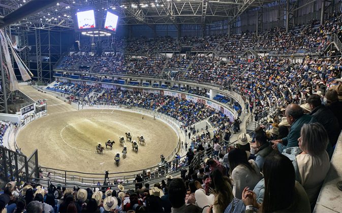 Otra magnífica entrada en la Arena San Marcos, demostrando el éxito rotundo del LXXVII Congreso y Campeonato Nacional Charro Aguascalientes 2021