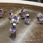 En ejecución la escaramuza Las Mariposas Juvenil, procedente de Tamaulipas
