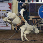 Veinte puntos ganó Joaquín Sánchez Aguilera en la monta de toro para el equipo Rancho El Llorón de Michoacán