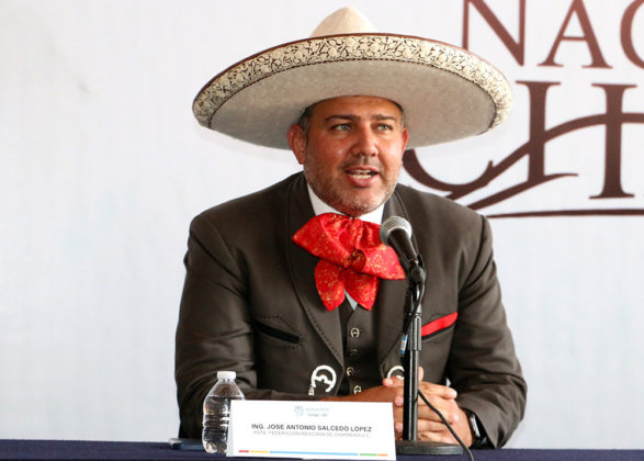 José Antonio Salcedo López, presidente de la Federación Mexicana de Charrería, destacó el entusiasmo de la familia charra respecto al Congreso y Campeonato Nacional Charro