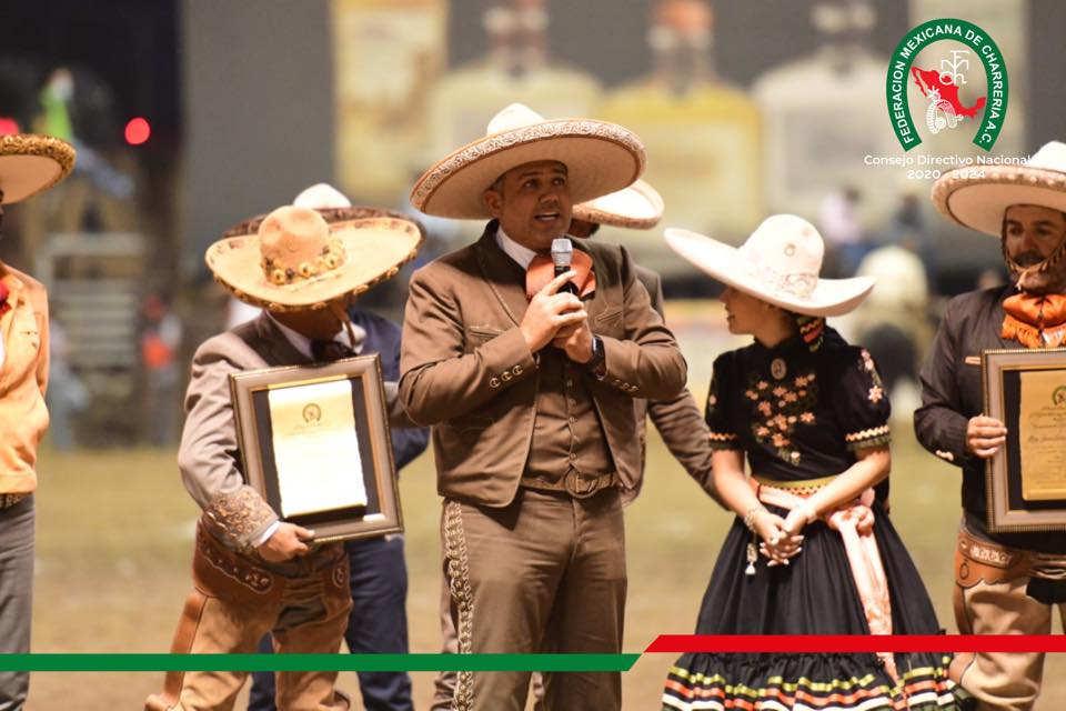 José Antonio Salcedo López, presidente de la Federación, encabezó la ceremonia de homenaje en Rancho Santa María