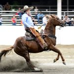 Jorge Uribe Barroso ejecutando la cala de caballo para Hacienda Ocotepec de Hidalgo