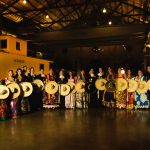 Las soberanas participantes en el Gran Baile de Reinas la noche del viernes en el Salón de Locomotoras de Aguascalientes