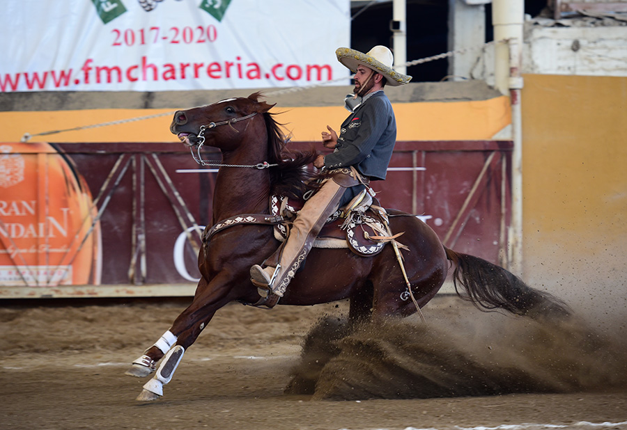 La cala de caballo de Lorenzo Ríos Esquivias fue magnífica, anotando 45 puntos para el campeón nacional Rancho Las Cuatas