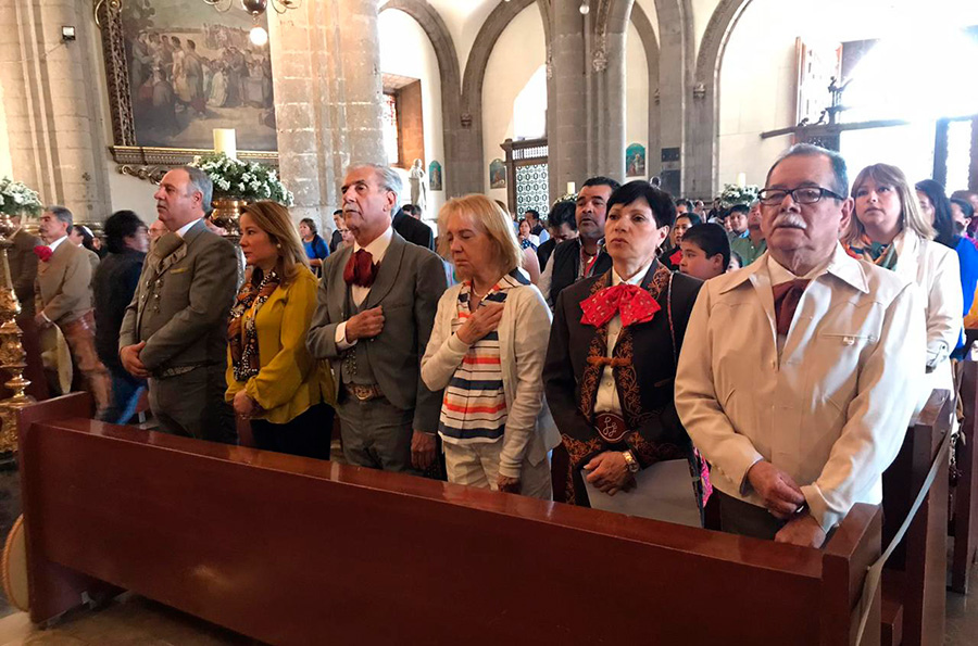 El sagrado oficio religioso se celebró en la Colegiata, la antigua Basílica de Guadalupe, hoy Templo Expiatorio a Cristo Rey 