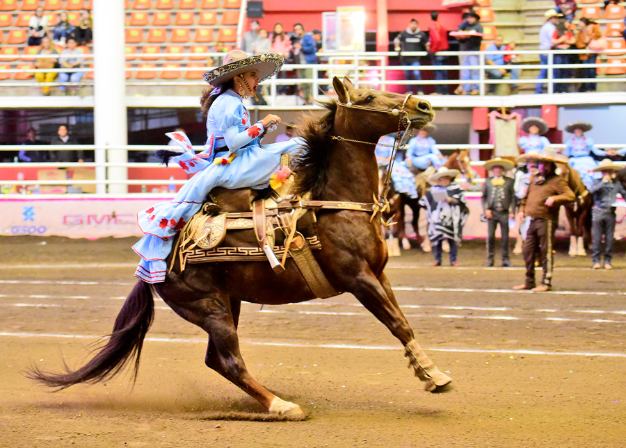 Rancho El Centenario de San Luis Potosí destacó en la competencia nocturna del domingo con 302.00 puntos