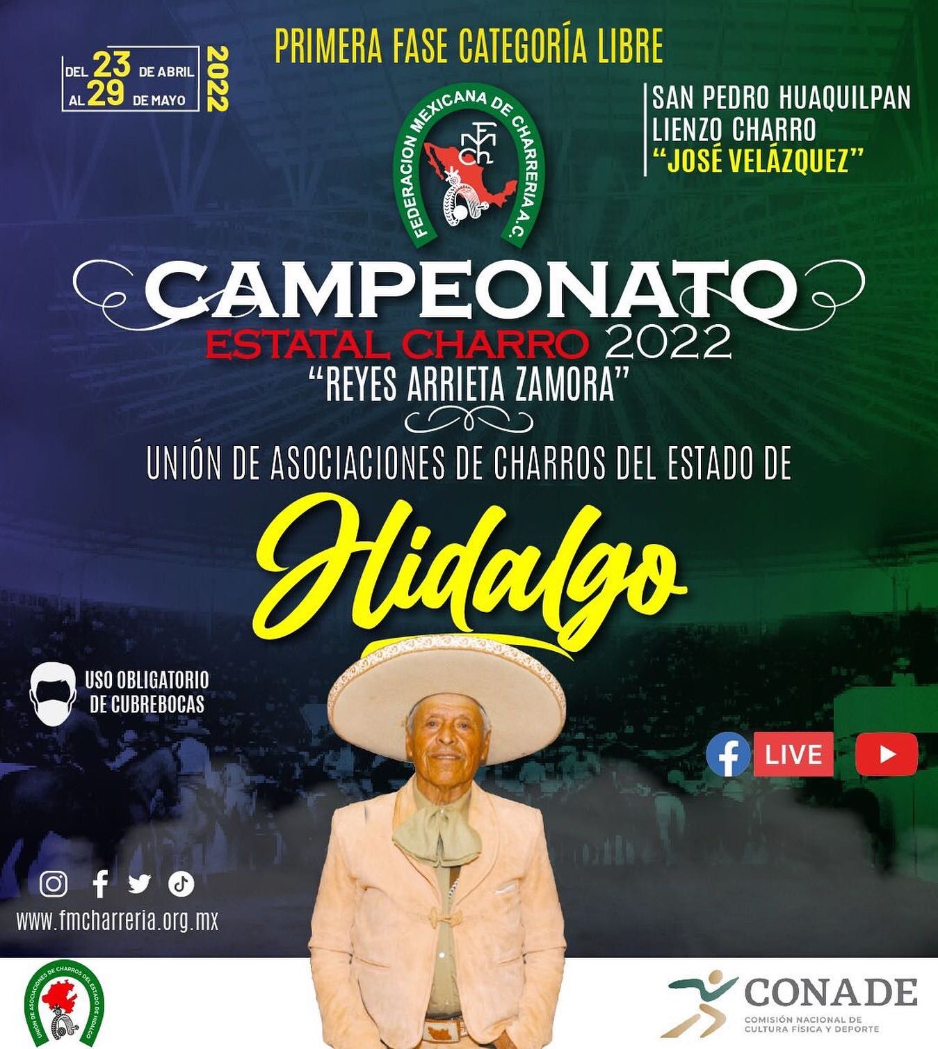 Campeonato Estatal de Hidalgo 2022 • Federación Mexicana de Charrería