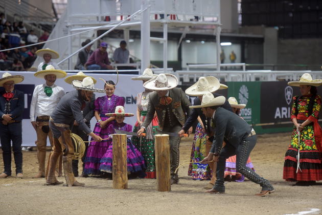 Momento del corte de reata inaugural de San Luis Potosí 2024