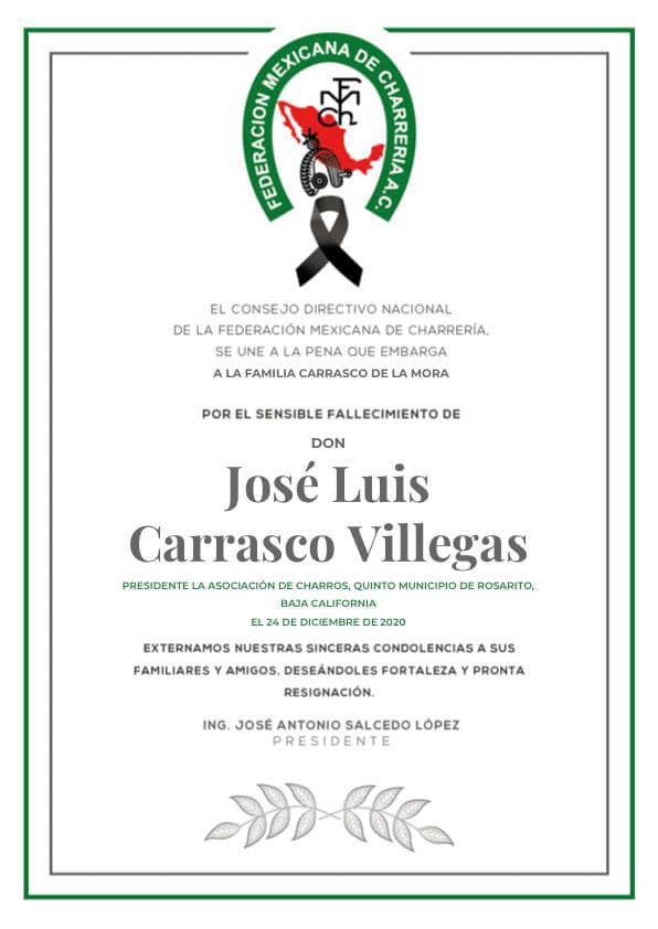 ✞ Jose Luis Carrasco Villegas
