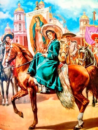 La Virgen de Guadalupe es la Reina y Capitana de la Charrería
